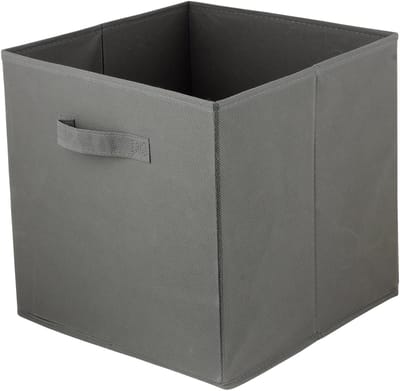 LAVITA® Opbergmand Textiel - 31x31x31 Donkergrijs - 1 stuk - Opbergbox Kast Organizer Opbergdoos - Kastlade Verdeler Voor Kleding Ondergoed Badkamer Kledingkast - Vouwdoos Stoffen Doos Opbergdozen