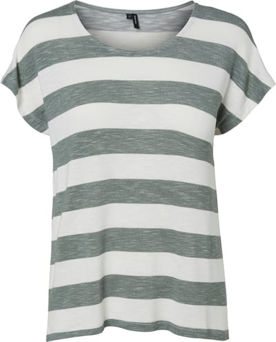 VERO MODA VMWIDE STRIPE S/L TOP GA NOOS Dames Top  - Maat XL