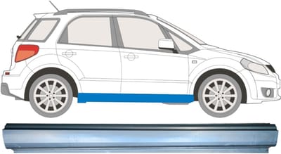Reparatie dorpel voor Fiat Sedici 2006- / Rechts