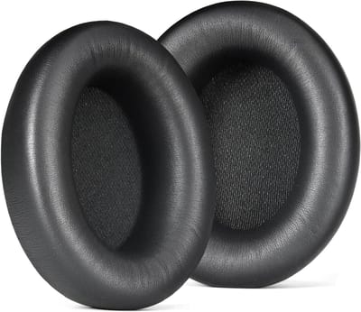 Comfortabele Earpads voor Draadloze Noise Cancelling Hoofdtelefoons - Hoogwaardige Zachte Leer en Hoogdichtheid Schuim (Zwart)