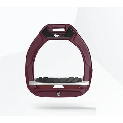 Veiligheidsstijgbeugels Rijdend Incliné Grip Bordeaux/Grijs/Bordeaux kind Flex-On Safe-On