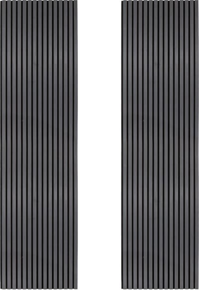 Akoestische wandpanelen lamellen - antraciet grijs - 240x120cm - vilt