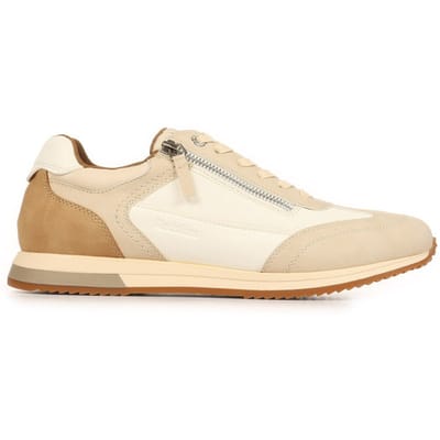Laken lage sneakers met veters