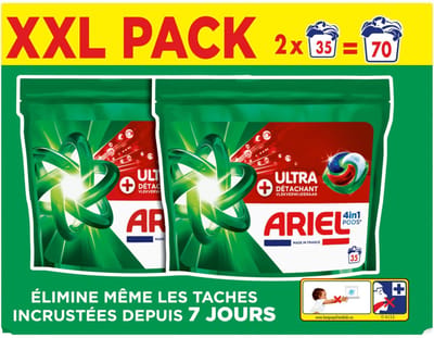 Ariel 4in1 Wasmiddel Pods Ultra Vlekverwijderaar - 70 stuks
