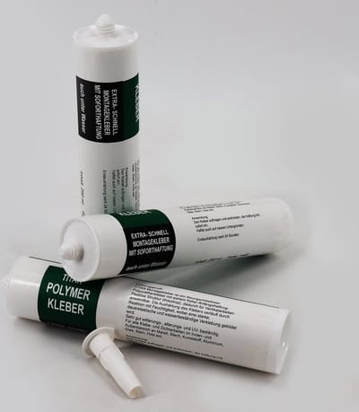 1 x Lijm voor vijverfolie, steenfolie, hellingmatten, 290 ml wit