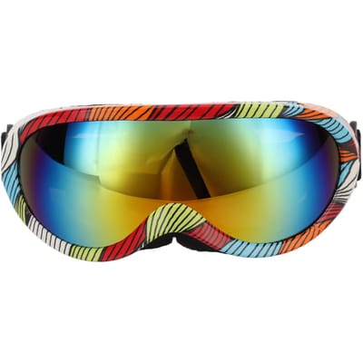 Hondenzonnebril Hondengoggles Huisdierbril UV-bescherming Winddicht voor Hondenoogbescherming Rode Lens Gestreept Montuur blue