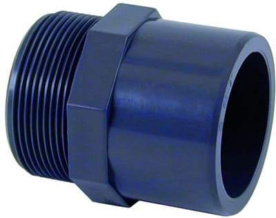 PVC Übergangsmmof 25-20mm x 3/4" PN10, Hard PVC