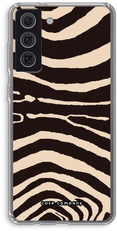 Case Company® - Hoesje geschikt voor Samsung Galaxy S21 FE hoesje - Arizona Zebra - Soft Cover Telefoonhoesje - Bescherming aan alle Kanten en Schermrand