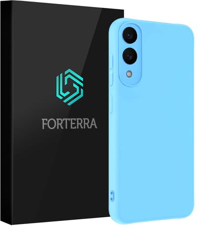 Hoesje Geschikt voor Samsung Galaxy S25 Edge - Sterk & Shockproof - Siliconen Case - Hoes Cover - Lichtblauw