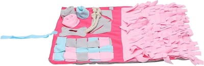 Honden Snuffelmat - Neuswerkmat Trainingskussen - Mentale Stimulatie - Vertraagt Eten - 50 x 70 cm - Roze