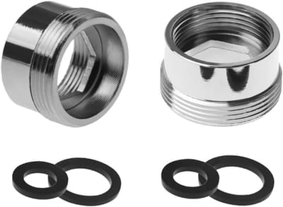 Tapbeluchter Connector Messing Draad Massief Metalen Keukenkraan - Verloopstuk F19 naar M22 - Duurzaam & Makkelijk te Installeren