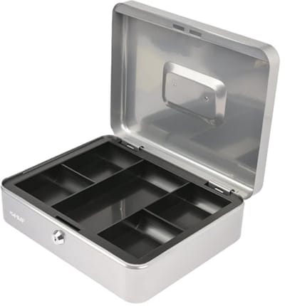 Geldcassette 30 x 24 x 9 cm - Veilig en Praktisch voor Munten en Biljetten
