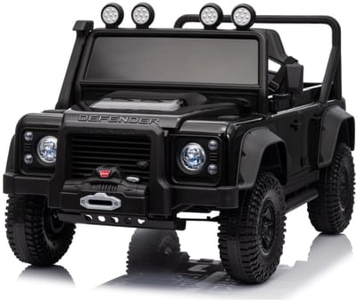 Land Rover Defender 110 SVX Oldtimer 12V kinderauto Zwart