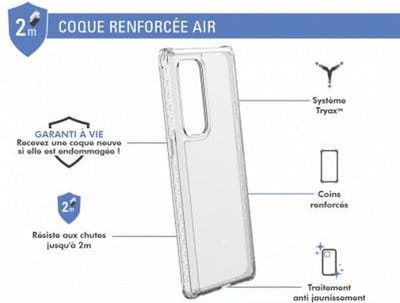 Force Case, Hoesje geschikt voor Oppo Find X3 Neo - AIR Versterkt, Transparant