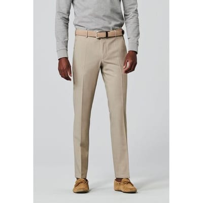 Meyer Broek Roma Fine Tropical Wool 4-Way-Stretch Beige / male