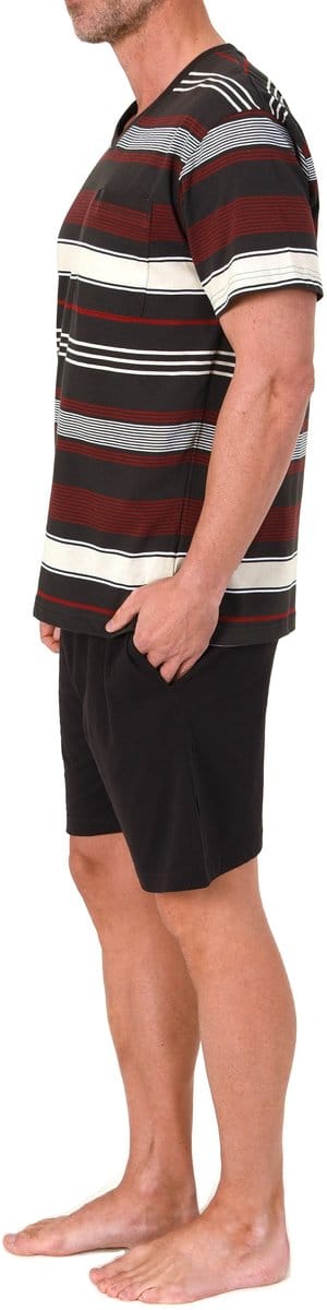 Normann herenpyjama Shorty met korte mouwen V-Hals - ook in grote maten