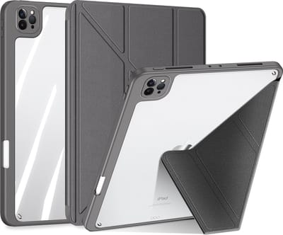 Dux Ducis - Hoes geschikt voor iPad Pro 11 (2018/2020/2021) - Magneet sluiting - Auto Sleep/Wake functie - Met Pencil houder - Grijs