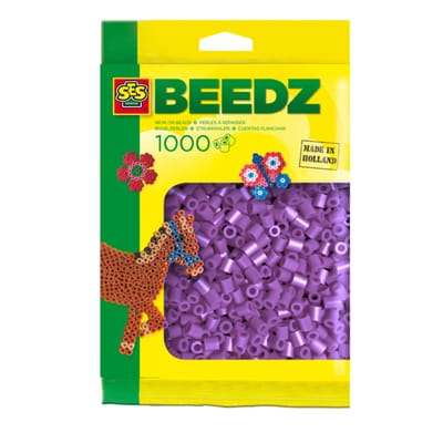 SES Creative - Beedz - Paars - Strijkkralen - 1000 Stuks - PVC Vrij - Vanaf 5 Jaar