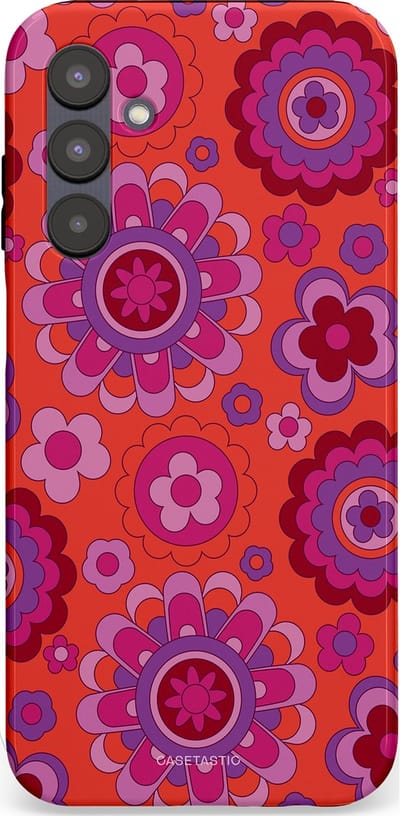 Casetastic Hoesje Geschikt voor Samsung A25 - Stijlvolle Beschermende Duo-layer Case - Retro warmte