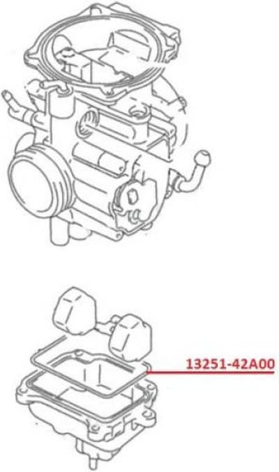 origineel carburateur onderdeel voor suzuki 250 lt-f quad 1988 tot 2002 13251-42a00 / 13251-42a00-000 nieuw