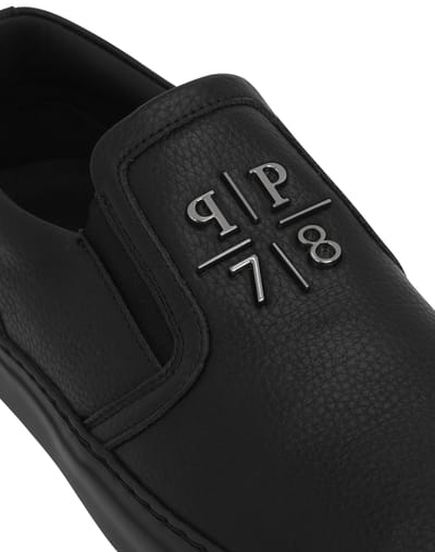 Deer Print Leather Slip On
