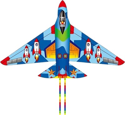 Bovista Vlieger Voor Strand - Kite Vliegers - Kindervlieger - Vliegtuig - Blauw