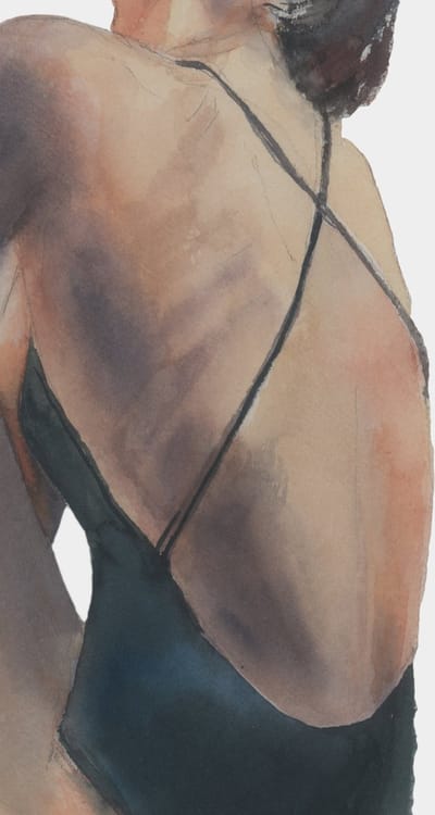 Elegante Vrouw in Stilte Poster 30x40 cm