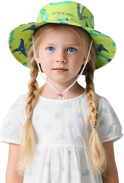Kinder Zonnehoed - Baby Zomerhoed - Bescherming Tegen Zon - Schattige Opdruk - 1-8 Jaar - Divers