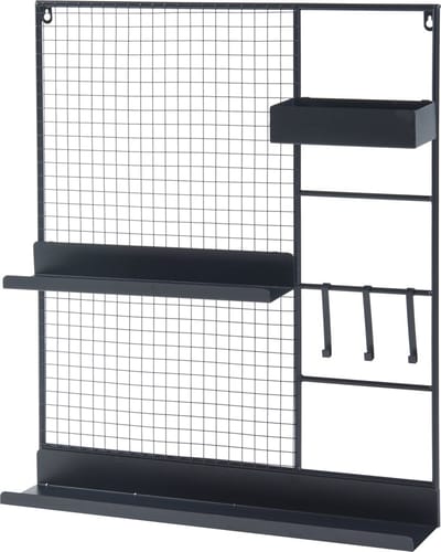 Wandrek Westre metaal 70x60x11 cm zwart
