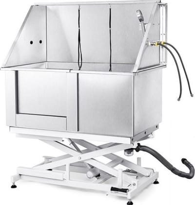 Hondenverzorgingskuip - 127cm - RVS Huisdierenbad - 150kg Capaciteit - Hondenwassysteem