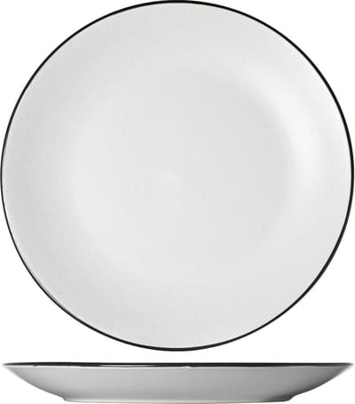 Cosy&Trendy Speckle White Plat Bord - Ø 27 cm - Set-6