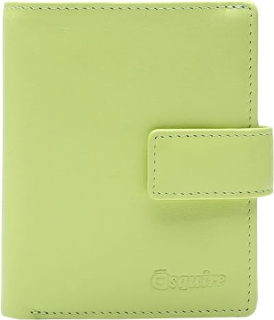 Esquire Leren Portemonnee Viktoria 62 Wallet Lime Lichtgroen