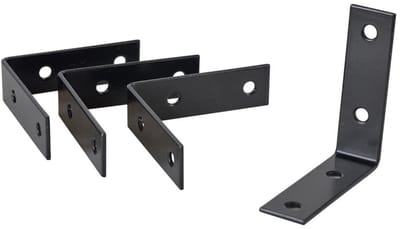 Stoelhoek - 70 mm - Zwart (4 stuks)