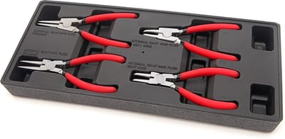 HBM Seegerringtangen Set 150 mm Inlay 4-delig Gevuld