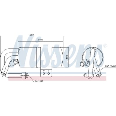 Droger, airconditioningsysteem NISSENS 95505