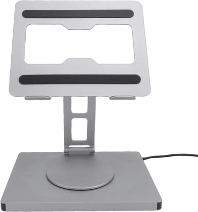 Laptop Docking Station - USB C Hub - Werkplek Uitbreiden - 10-in-1 Functies - Tot 16 inch Laptops - Zilver