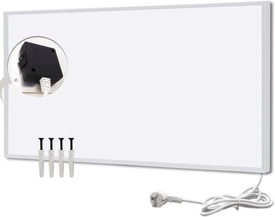 Energiezuinige Verwarming - Wandpaneel - Snelle Ruimte Verwarming - Stille Werking - 600 x 1200mm - Wit