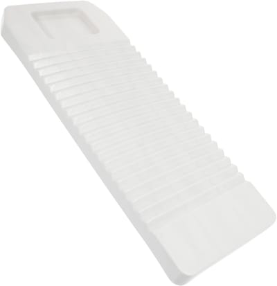Kunststof Wasbord - Wasplank Schrobben - Handen Wassen - Golvend Oppervlak - 45.5 x 18.5 cm - Wit