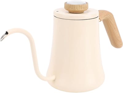 Zwanenhalsketel - Waterkoker Theeketel - Optimaal Brouwen - Ingebouwde Thermometer - 600 Ml - Mat Zwart