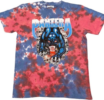 Pantera - Panther Heren T-shirt - S - Blauw/Rood