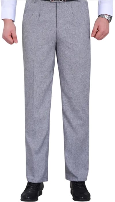 Livano Linnen Broek Heren - Zomerbroek - Volwassenen - Lange Broek - Pantalon - Strandbroek - Zomer - Ibiza Stijl - Lichtgrijs - Maat XXS