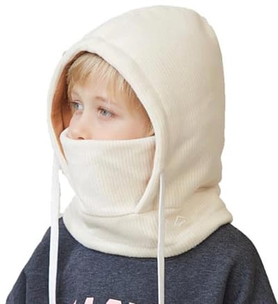 Bivakmuts voor Kinderen met Masker - Warmte en Bescherming tegen Kou - Verstelbaar Windscherm met Nekwarmer
