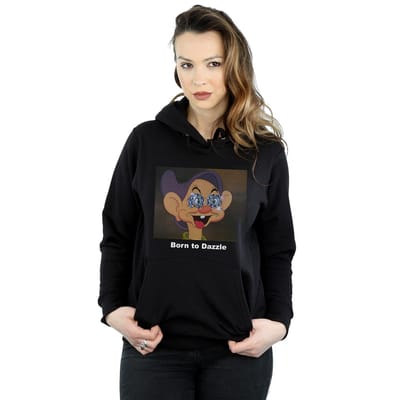 Disney Dames/Dames Dopey Born To Dazzle Hoodie (Zwart)
