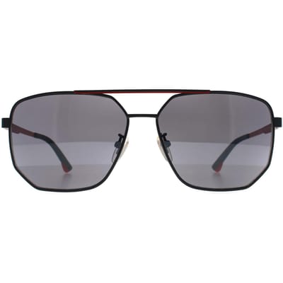 Police Aviator Heren Semi Mat Grijs Rook Spiegel SPLB36 Synth 1