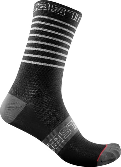 Castelli Fietssokken zomer Dames Zwart - SUPERLEGGERA W 12 SOCK BLACK - S/M
