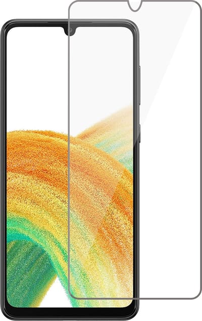 Screenprotector geschikt voor Samsung Galaxy A33 - Gehard Glas Beschermglas Tempered Glass Screen Protector