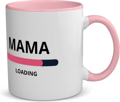 Akyol - mama loading koffiemok - theemok - roze - Moeder - ochtendkoffie laden - moeder cadeautjes - moederdag - verjaardagscadeau - verjaardag - cadeau - geschenk - kado - gift - moeder artikelen - 350 ML inhoud