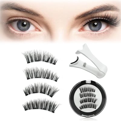 Dailygoods- Wimpers Natuurlijke Look - Magnetische Wimpers - Herbruikbaar - Geen Lijm Nodig - Inclusief Applicator - Innovatieve Magneettechnologie - Nepwimpers
