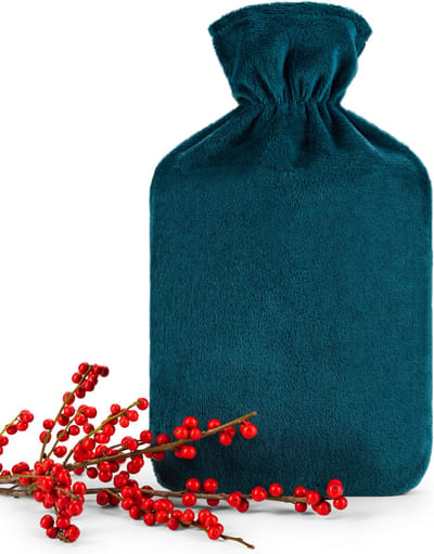 Blumtal Kruik - Warmwaterkuik met Fleece Cover - Blauwgroen