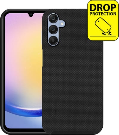 Just in Case hoesje geschikt voor Samsung Galaxy A25 Hoesje - Drop Protection - Armor Case - Zwart